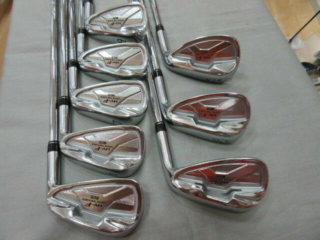 2011 JAPAN MODEL MACGREGOR MACTEC NV-F RED 8PC NSPRO R-FLEX IRONS SET GOLF CLUBS