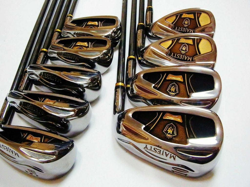 SOLD OUT❌ Stick Golf Fullset Maruman Majesty Prestigio Gold Premium Iron 8pcs (5, 6, 7, 8, 9, P, A, S) Flex-R Wood 4pcs (1, 3, 5, 7) Flex-SR Putter Bag Golf Original SOLD OUT❌ Stick Golf Fullset Maruman Majesty Prestigio Gold Premium Iron 8pcs (5, 6, 7, 8, 9, P, A, S) Flex-R Wood 4pcs (1, 3, 5, 7) Flex-SR Putter Bag Golf Original