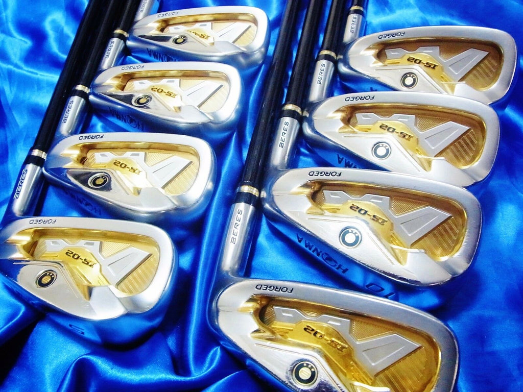 3-STAR!! EXCELLENT HONMA BERES IS-02 8PC R-FLEX IRONS SET GOLF CLUBS 1118 BERES