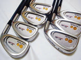 3-STAR 18K GOLD HONMA TWIN MARKS TF-201 3I-9I 7PC R-FLEX IRONS SET GOLF CLUBS