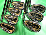 GOLF IRONS SET MARUMAN MAJESTY PRESTIGIO GOLD PREMIUM 7PC R-FLEX GOLF CLUBS